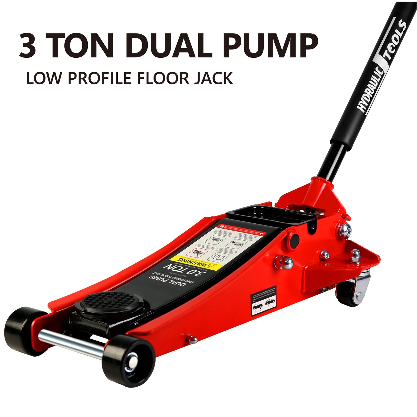 Ultra Low Floor Jack - Quick Lift Hydraulic Car and Truck Lifter