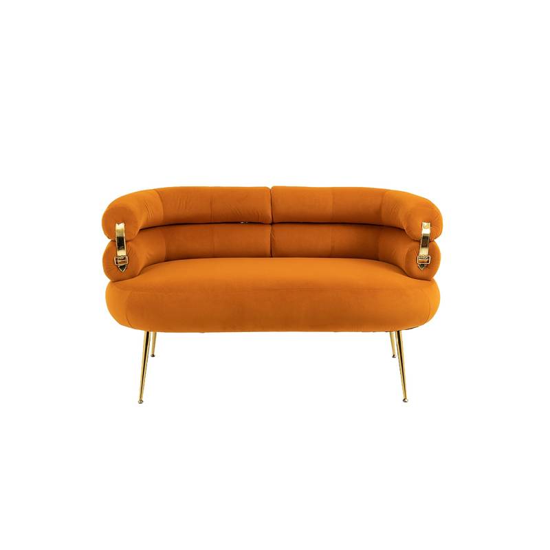 Chic Mini Loveseat in Orange