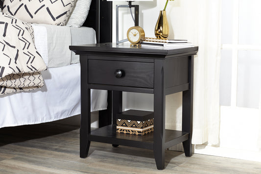 Midnight Black Nightstand