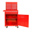 Red Tool Chest with Adjustable Shelf & Bottom Cabinet