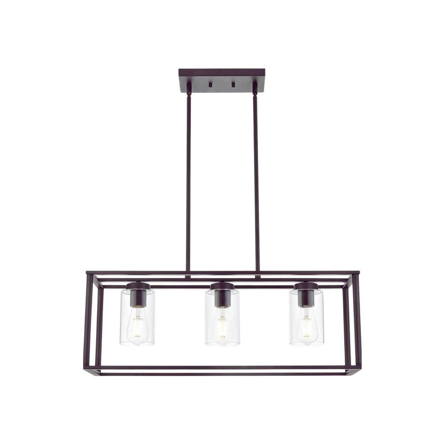 Chic Black Lantern Chandelier for Dining & Kitchen