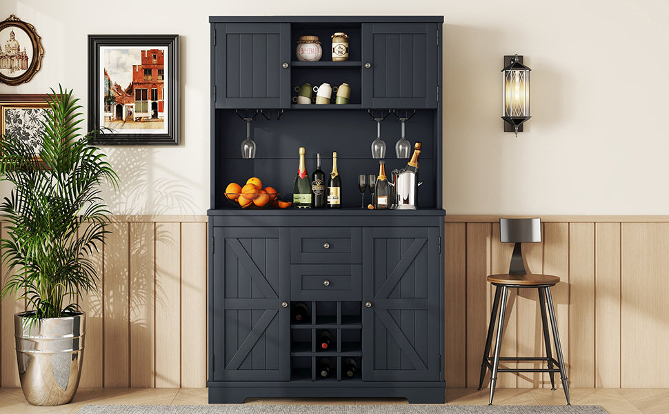 Charming Coffee & Wine Bar Cabinet