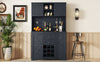 Charming Coffee & Wine Bar Cabinet