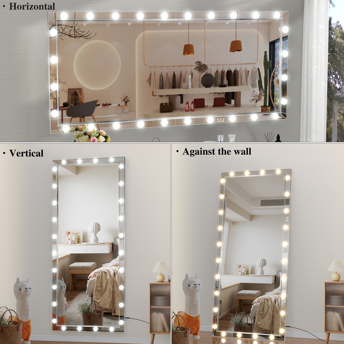 Glam Light-Up Full-Length Mirror