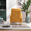 Cozy Mustard Rocker: Modern Mid-Century Accent Chair