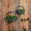 Stylish Black Wall Planters Pair