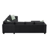 Cozy L-Shaped Modular Sofa Set with Ottoman and Pillows