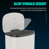 Smart Close Stainless Steel Kitchen Trash Can with Bags