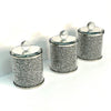 Chic Glass Canister Trio Gift Set