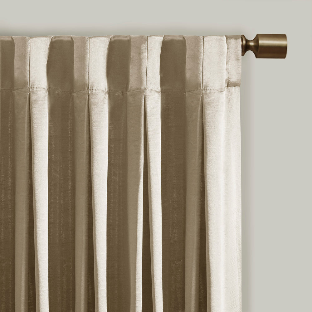 Charming Pleat Curtain Panel with Tieback