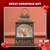 Glittering Holiday Snow Globe Lantern