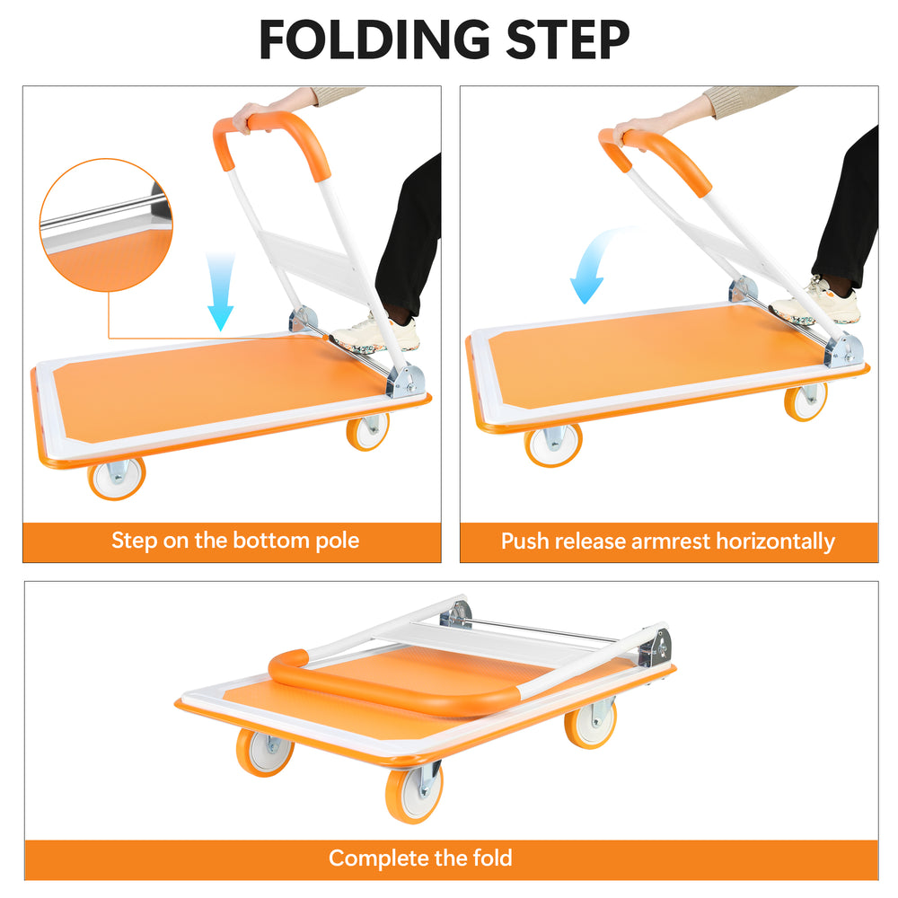 Foldable Heavy-Duty Dolly for Easy Moving