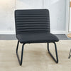 Sleek Black Armless Sofa Chair