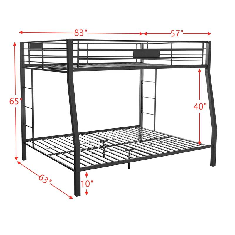 Sandy Black XL/Queen Bunk Bed by ACME