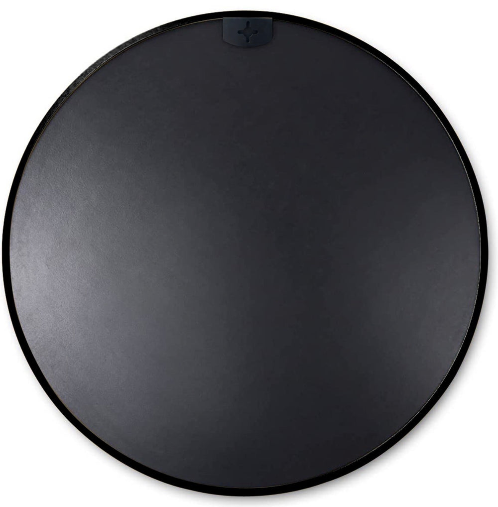 Chic Round Black Bathroom Mirror