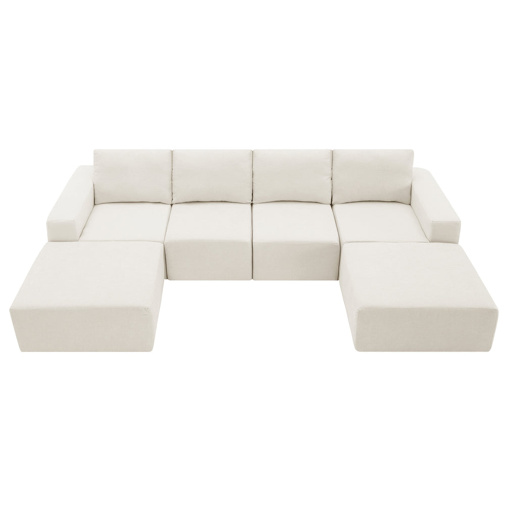 Cozy Luxe U-Shaped Sectional Sofa