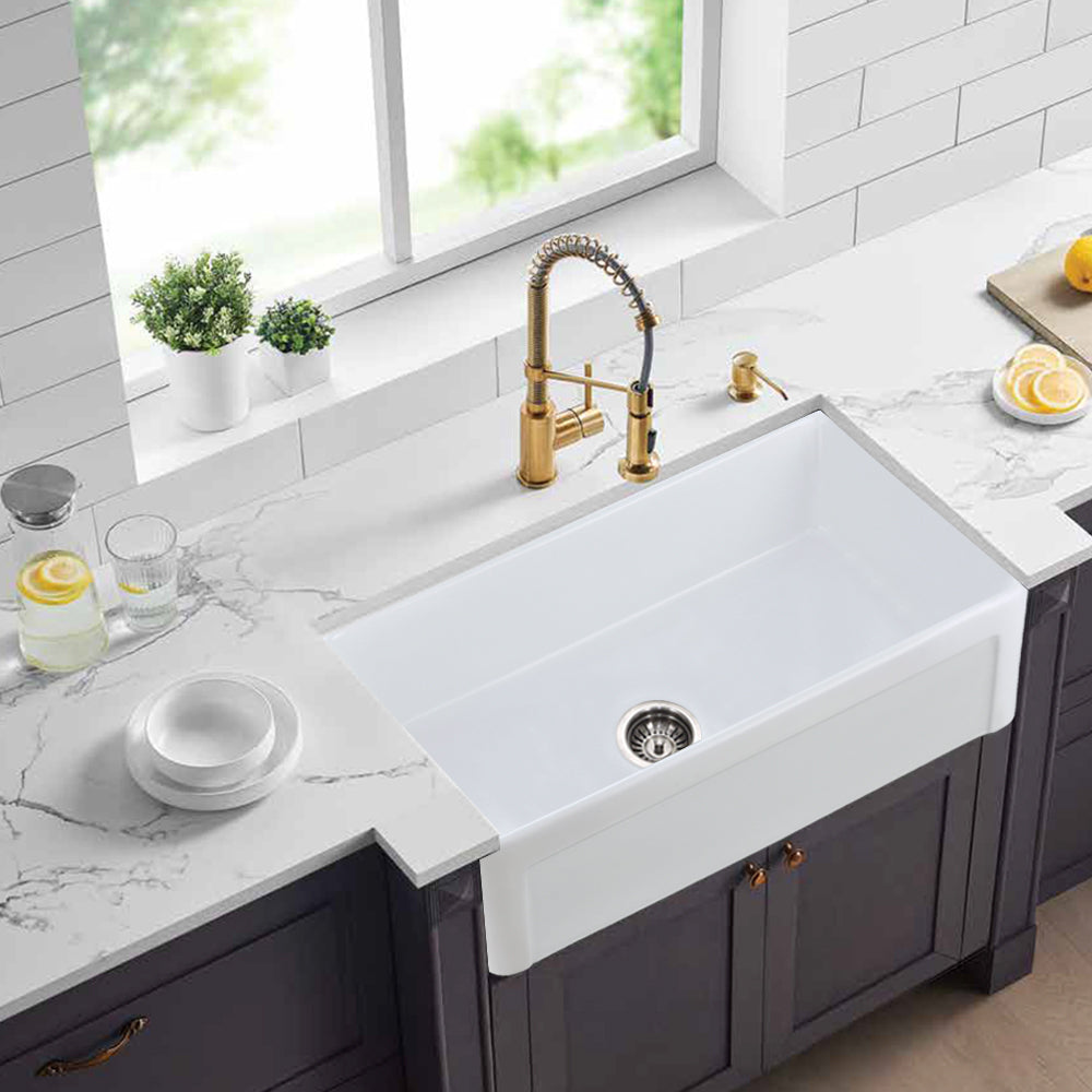 Charming Farmhouse White Apron Sink