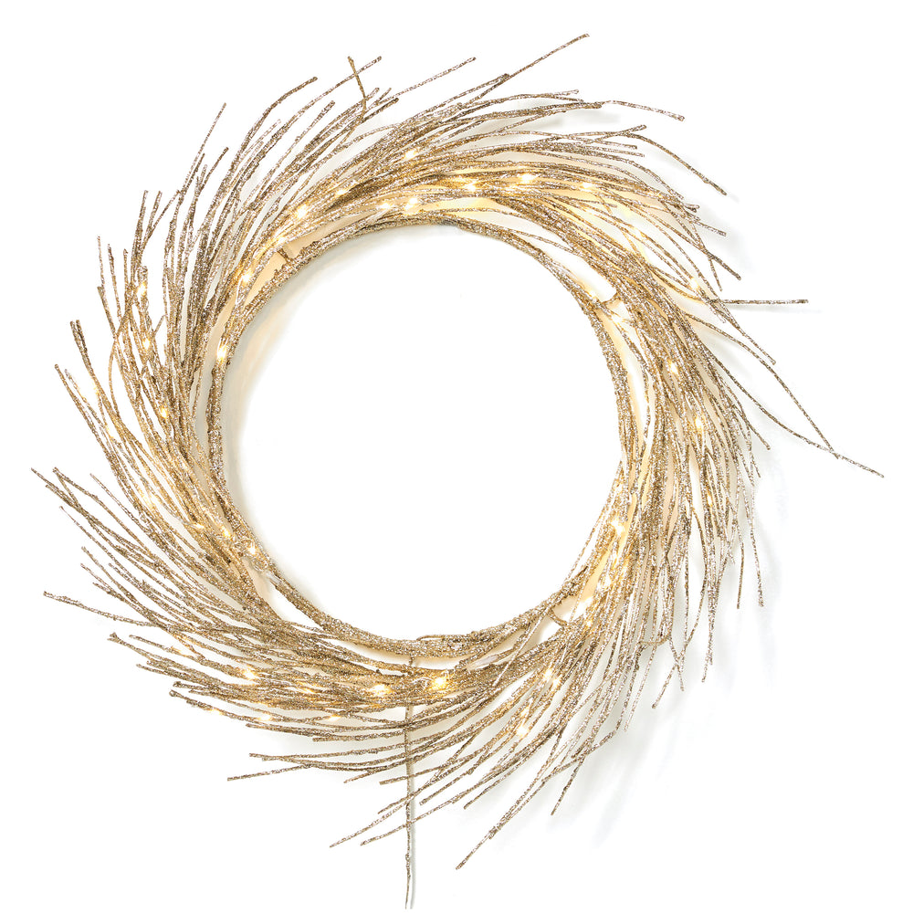 Shimmering LED Paper Wreath