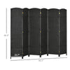 Chic Black Folding Privacy Screen