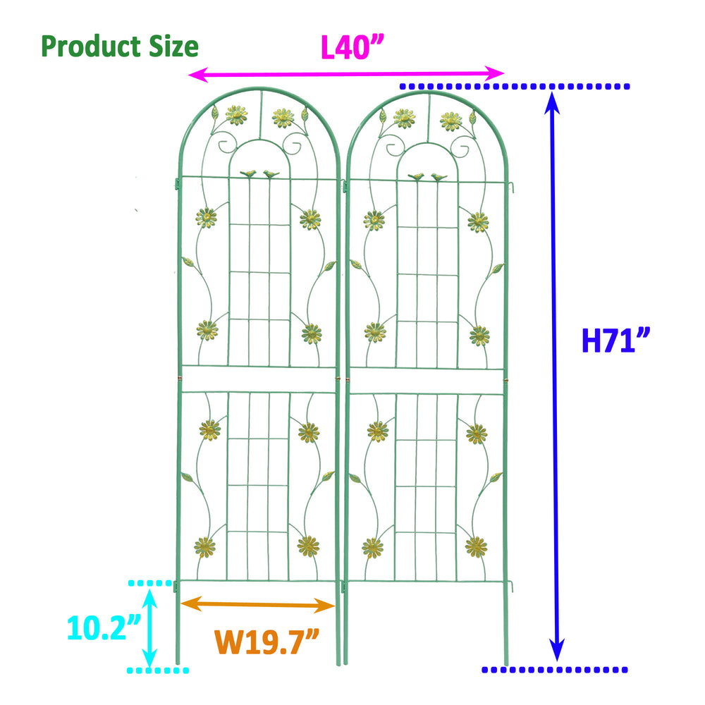 Rustproof Garden Trellis Duo for Climbing Plants