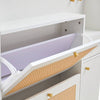Chic Rattan Shoe & Storage Cabinet