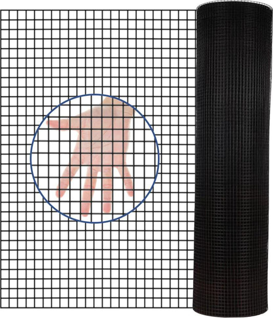 Black Vinyl Coated Wire Mesh for Poultry and Home Use