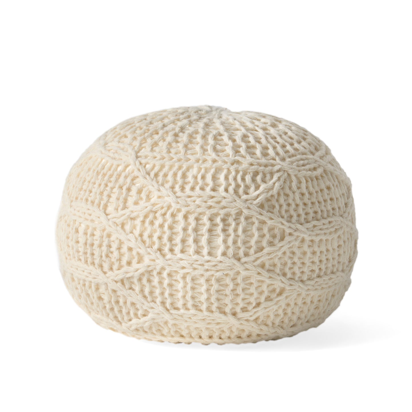 Cozy Malibu Wool Pouf