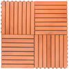 Kaia Rustic Wood Interlocking Deck Tiles