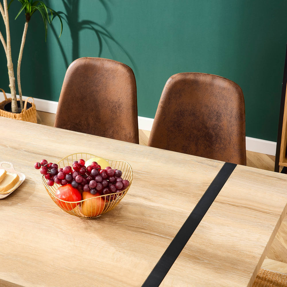 Rustic Industrial Wood Dining Table for Cozy Gatherings