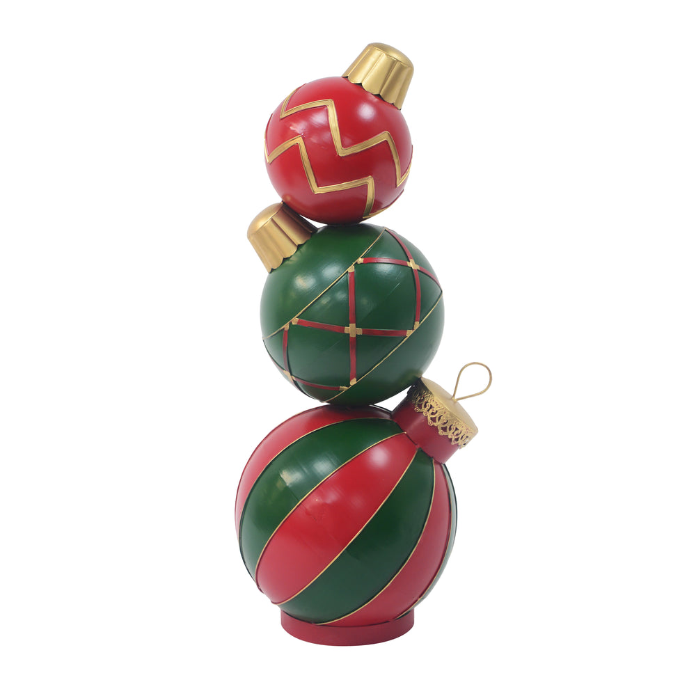 Festive Stacked Holiday Ornaments