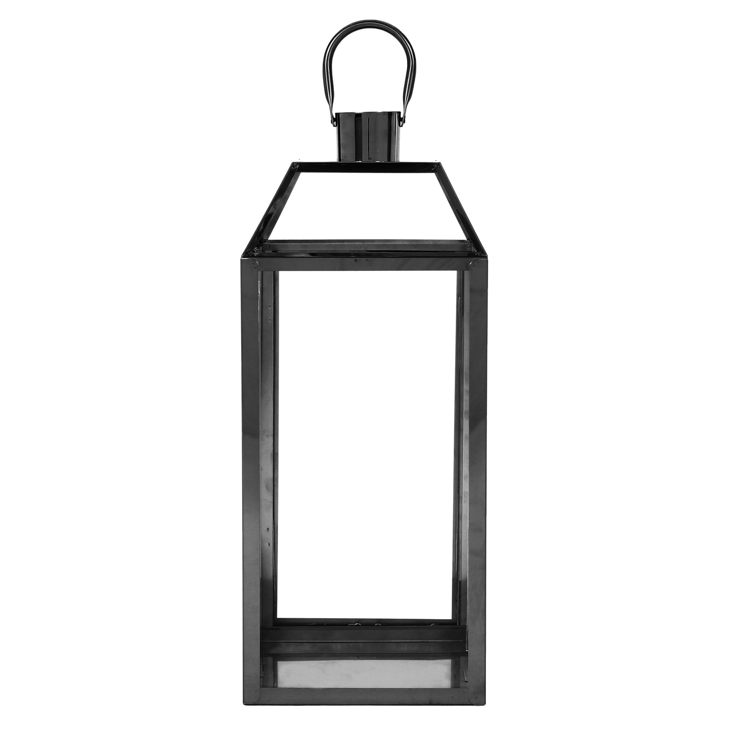 Shimmering Stainless Steel Lantern