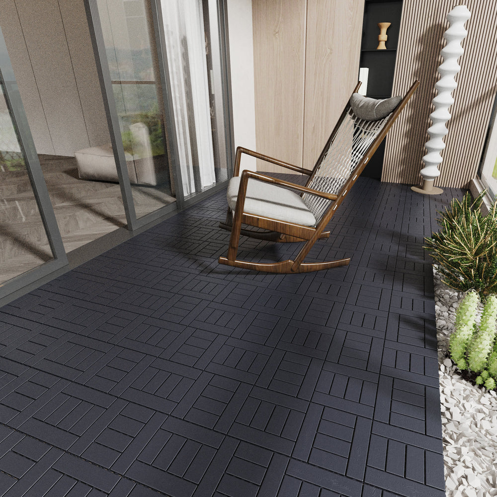 QuickFit Dark Gray Patio Tiles