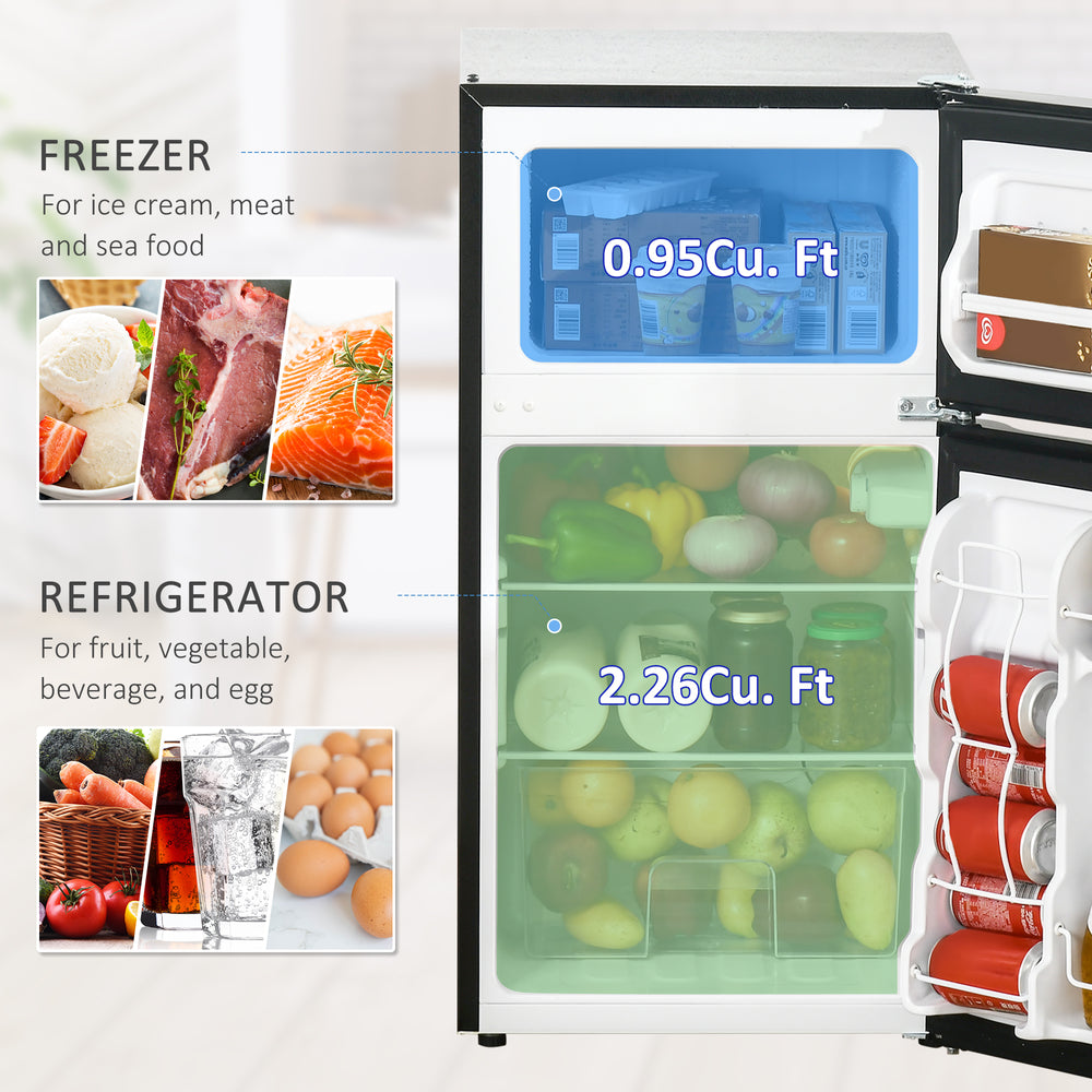 ChillMate Compact Mini Fridge with Freezer - Smart, Stylish, and Space-Saving!