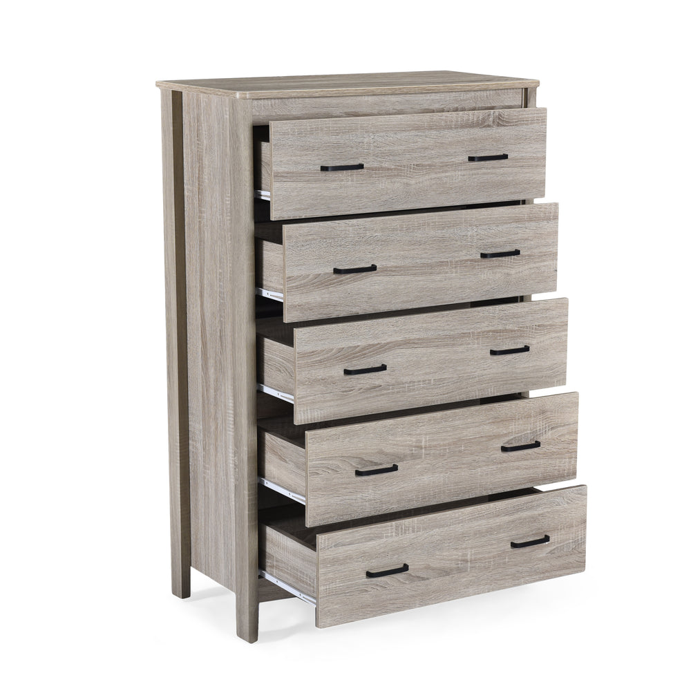 Easy Assemble 5-Drawer Chest