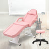 Pink Spa Massage Chair with Adjustable Bed & Trays