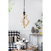 Rustic Charm Wood Chandelier