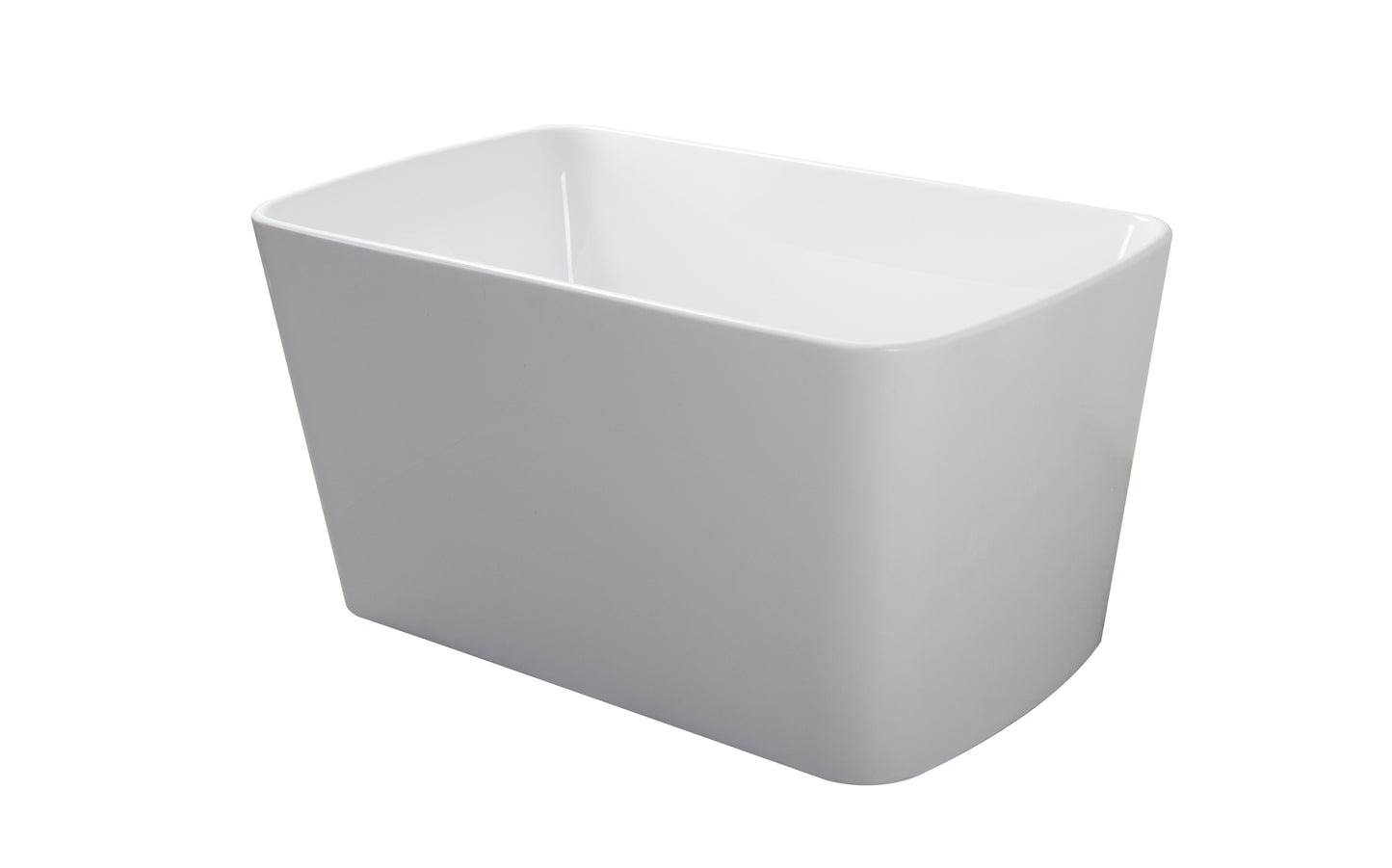 Square Japanese Soaking Tub - Freestanding Acrylic Bliss