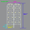 Flower Power Trellis Duo - Rustproof Climbing Support for Your Garden