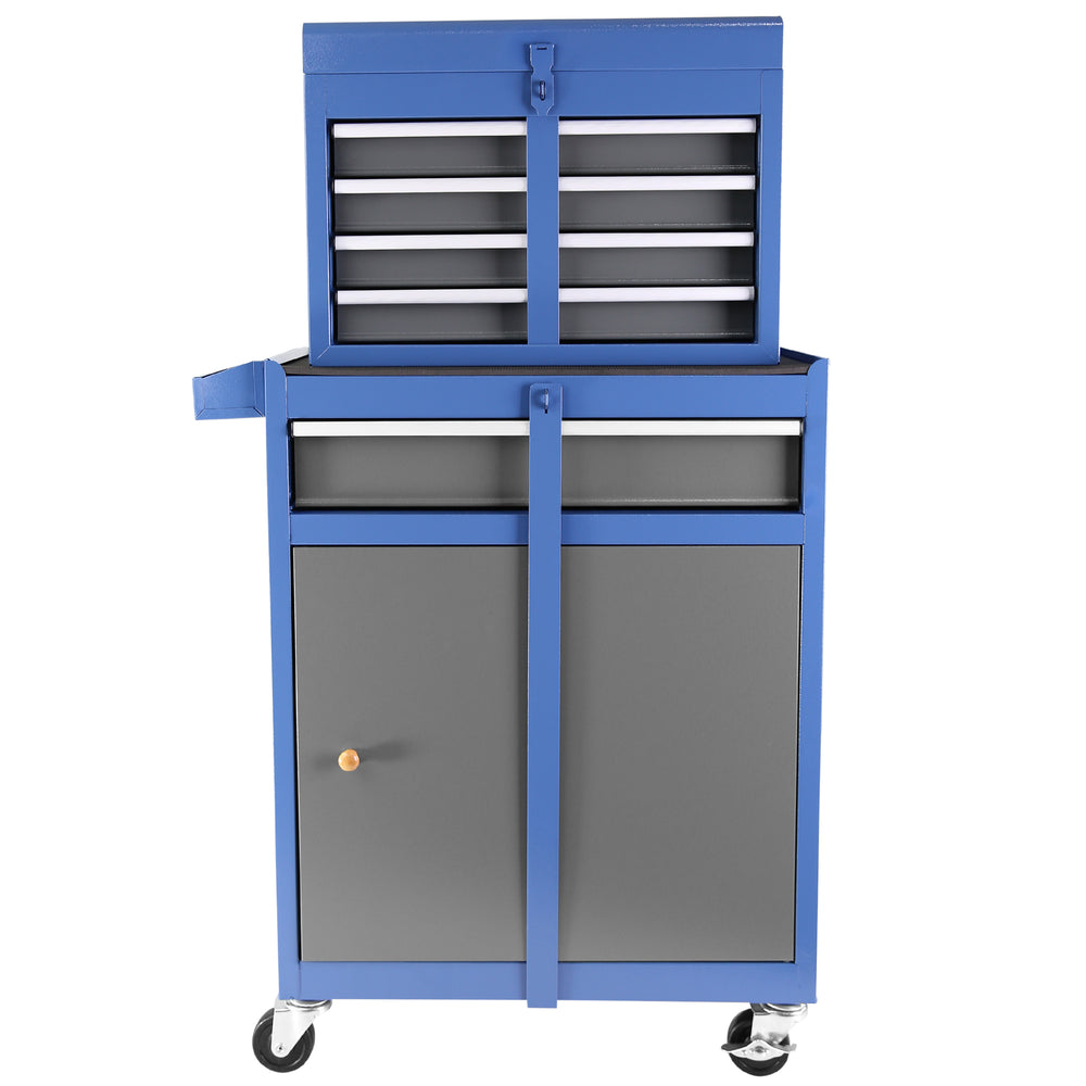 Rolling Tool Chest with Detachable Top and Locking Wheels