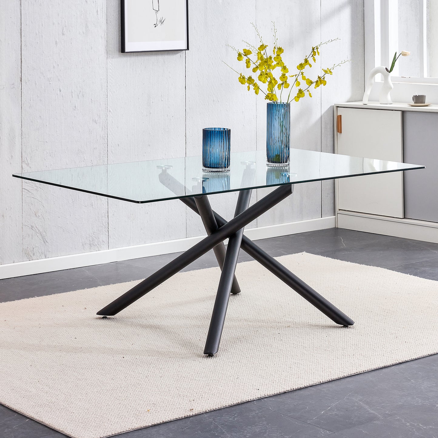 Sleek Glass Dining Table for Stylish Gatherings