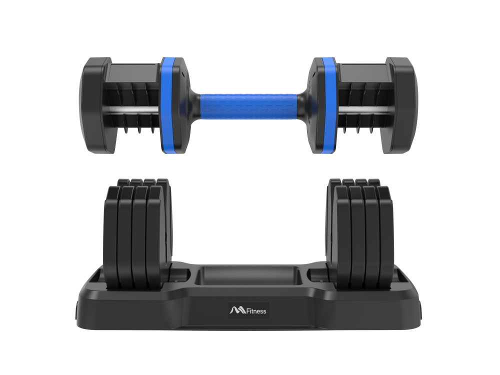 Quick-Adjust Fitness Dumbbells - Pair with Secure Grip for Full-Body Workouts