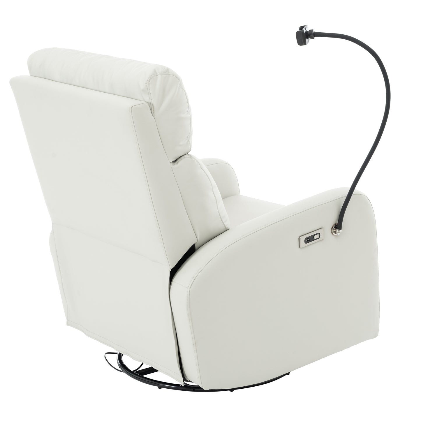 Cozy Glider Recliner with USB Ports – Perfect for Nursery & Living Room!