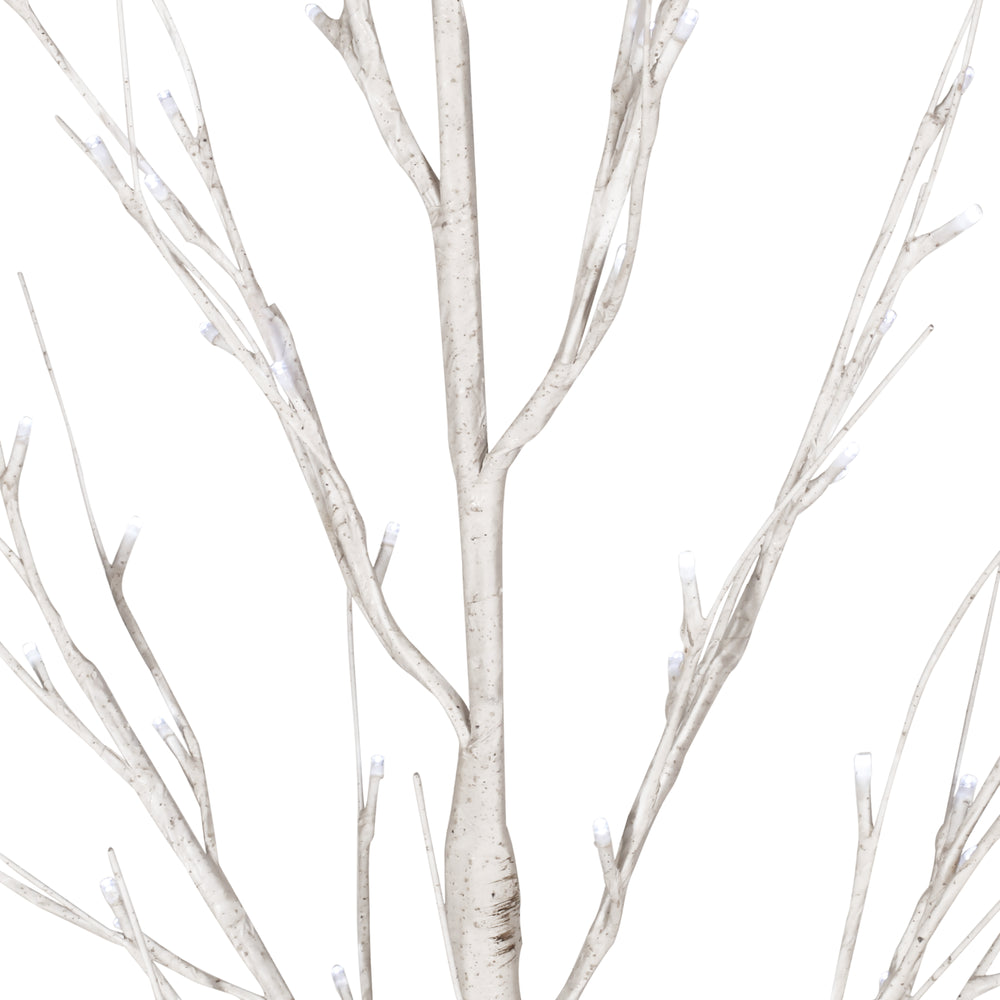 Twinkling Birch Tree Light Decor