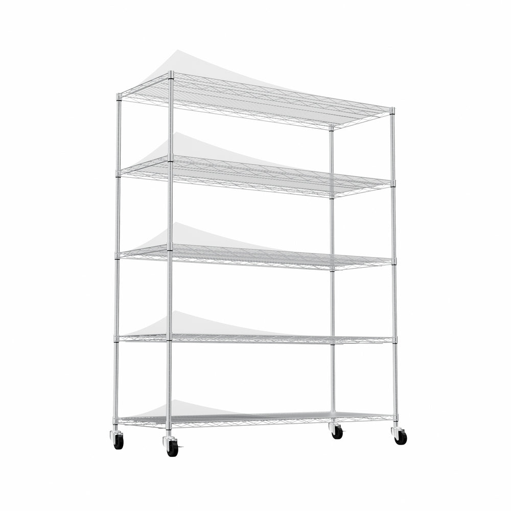 Versatile Rolling Shelf Rack - Heavy-Duty Storage Solution