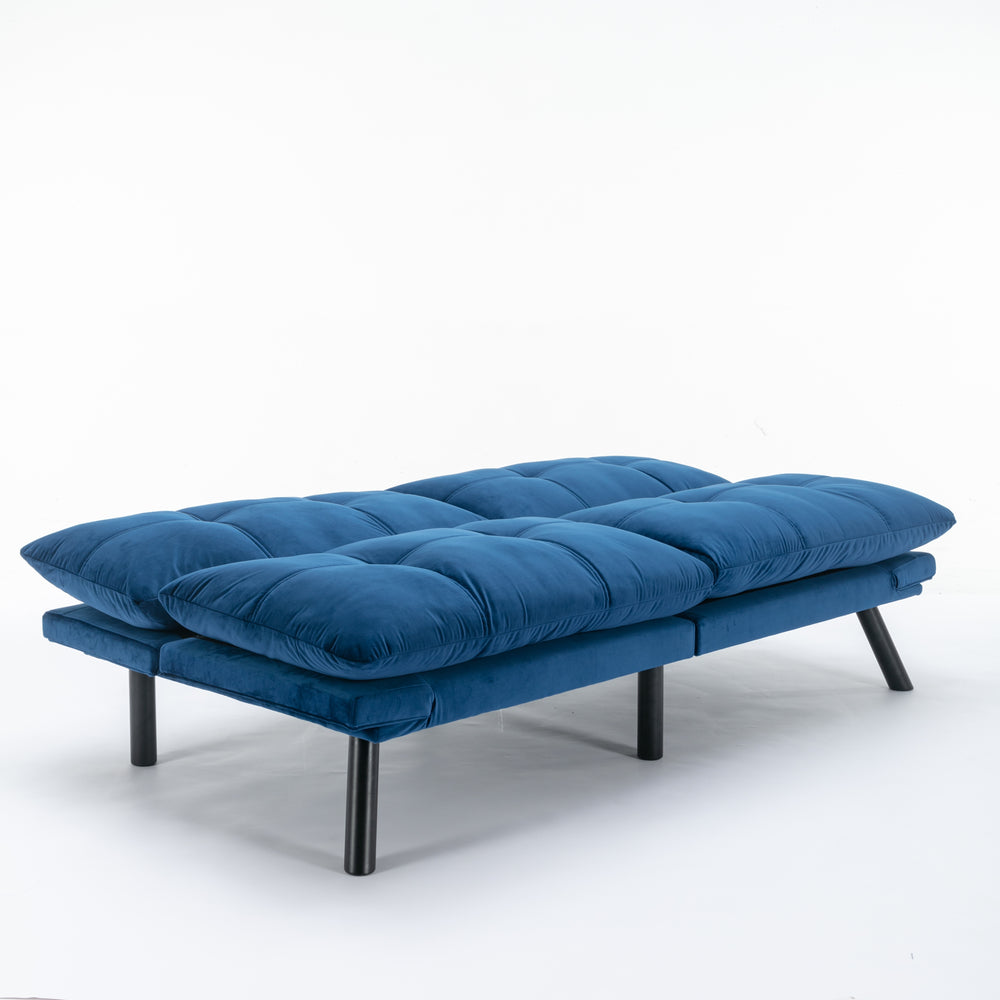 Navy Blue Cozy Convertible Sofa Bed