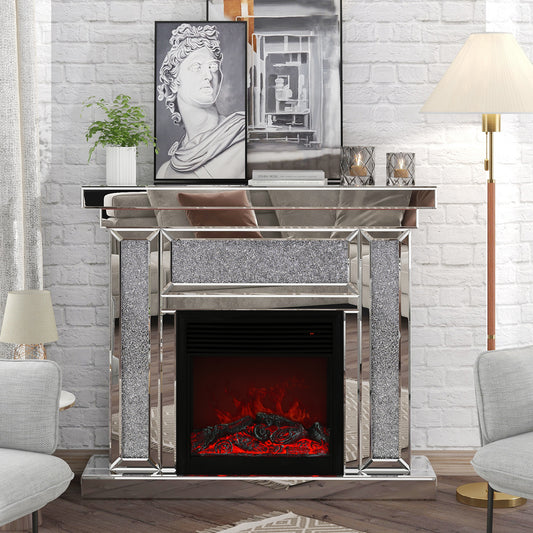 Glamour Glow Electric Fireplace Mantel