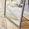 Elegant Gray Wood Full-Length Mirror