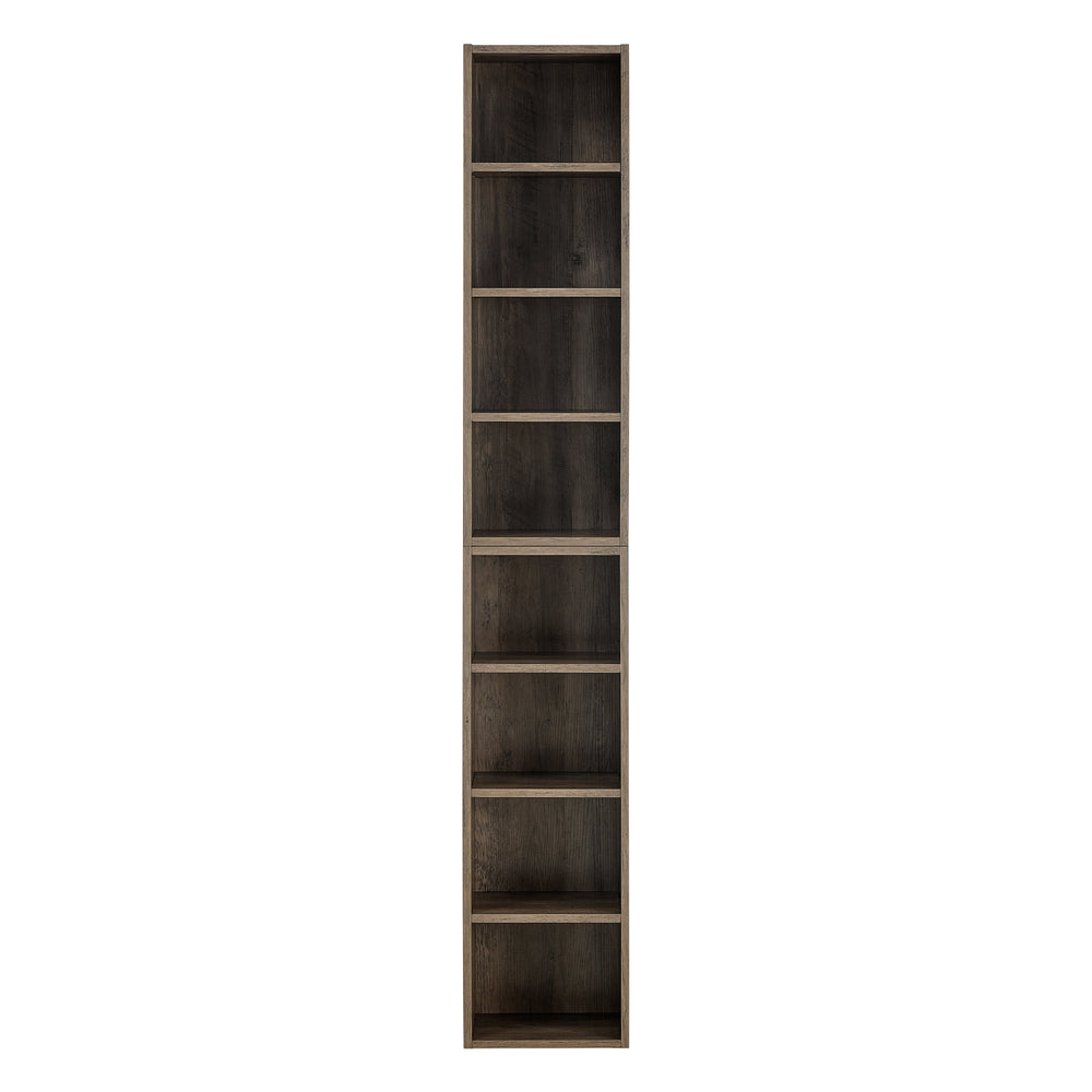 Slim Media Tower - Tall Storage for CDs, DVDs & Books