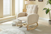 Cozy Rocking Lounge Chair with Footrest & Side Pocket