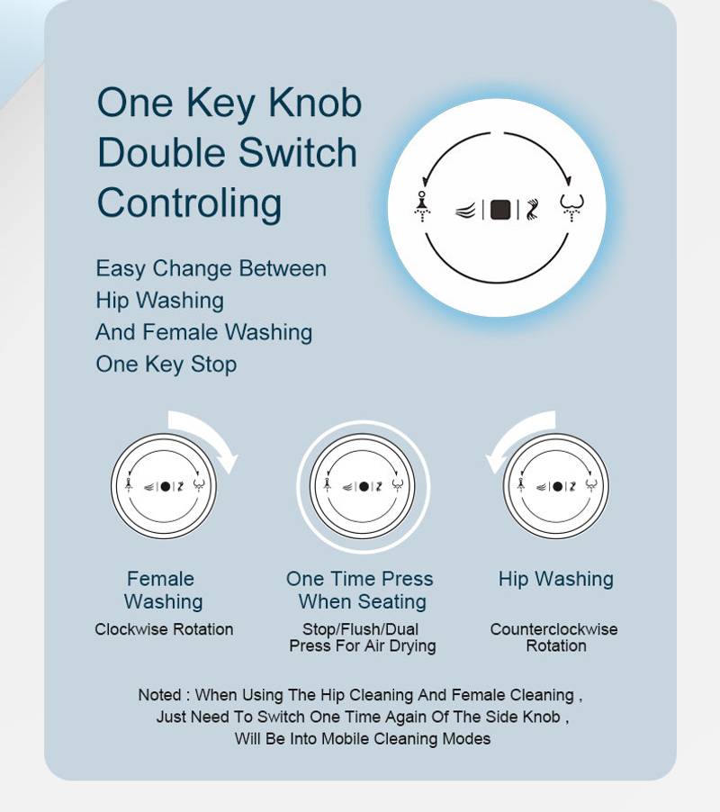 Smart Heated Bidet Toilet Seat with Warm Water and Dryer